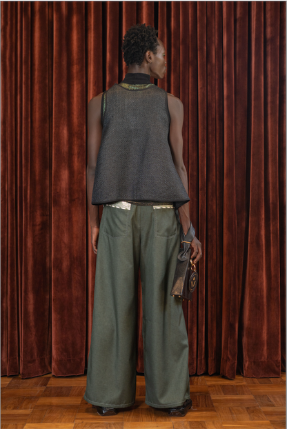 Emerald City Trapeze Pants in Suiting