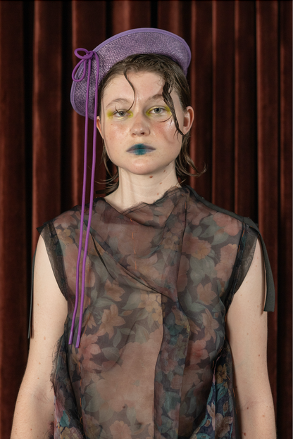 Nocturne Kobi Bloom Drape Dress in Couture Silk Organza