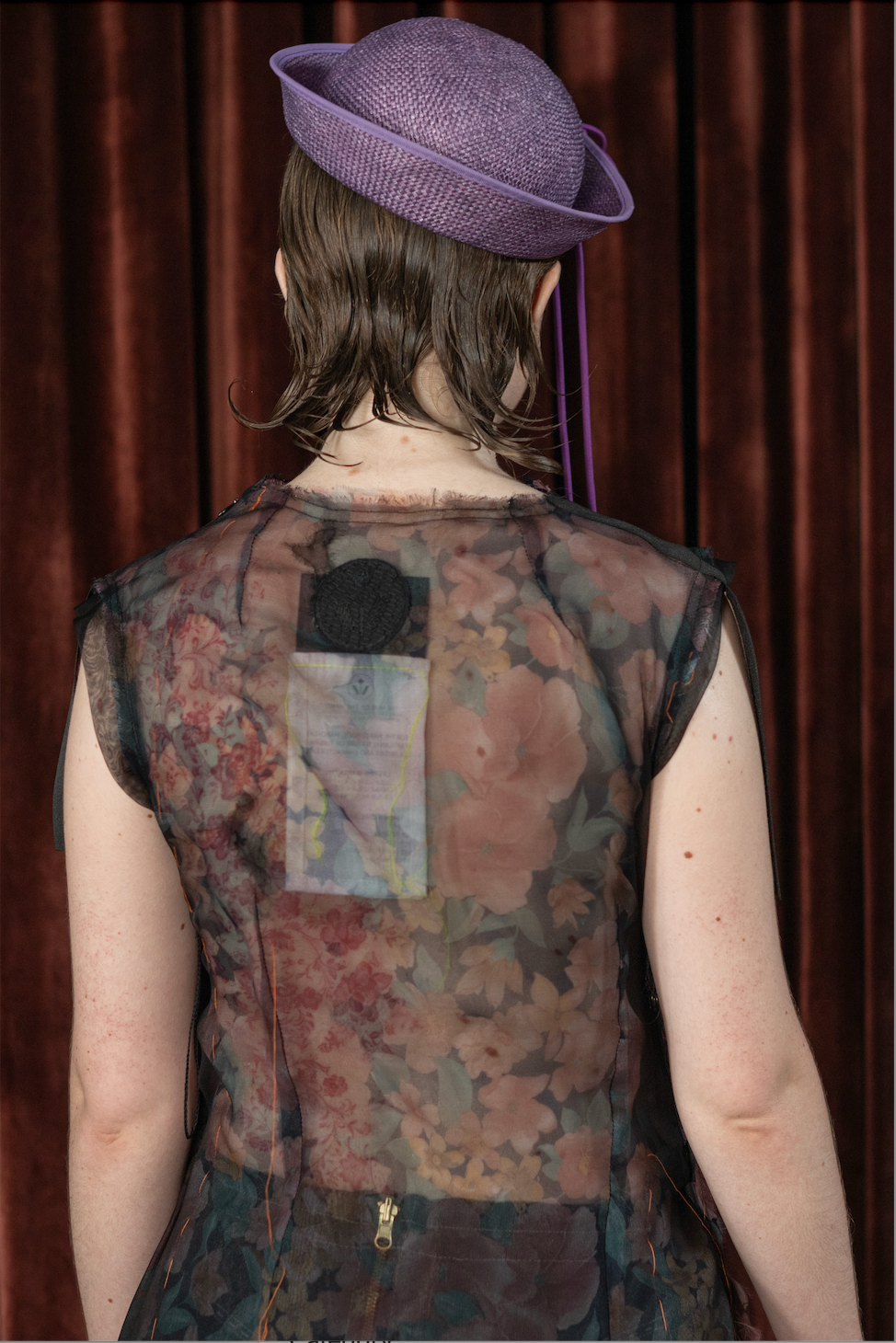 Nocturne Kobi Bloom Drape Dress in Couture Silk Organza