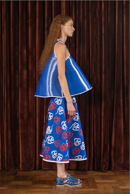 Fallen Bloom 1/4 Circle Skirt in Couture Synthetic