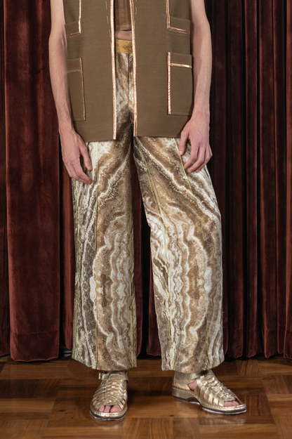 Elgin Cognac Straight Leg Pants