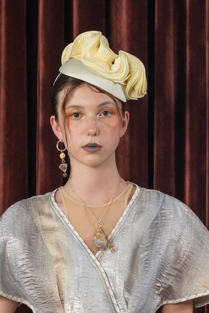 Flat Pink Composite Earrings