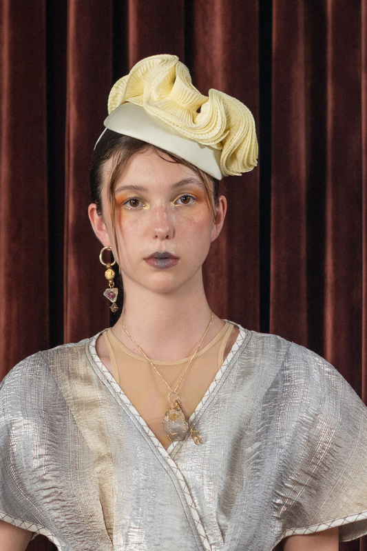 Flat Pink Composite Earrings