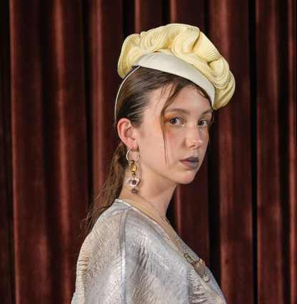 Flat Pink Composite Earrings