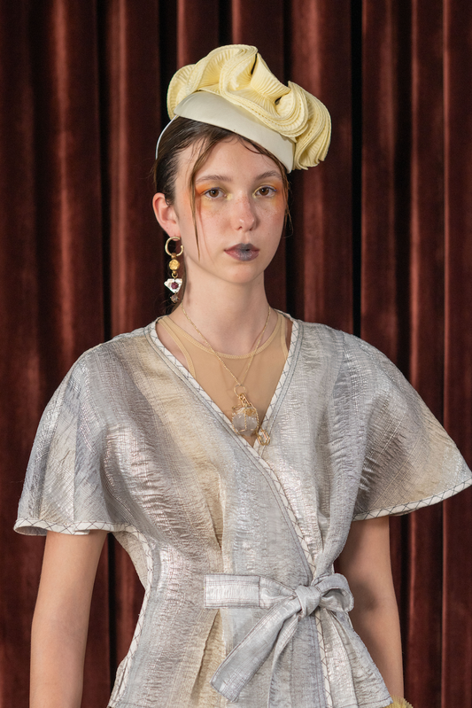 Removable Clear Crystal Pendant in a Cork Cage