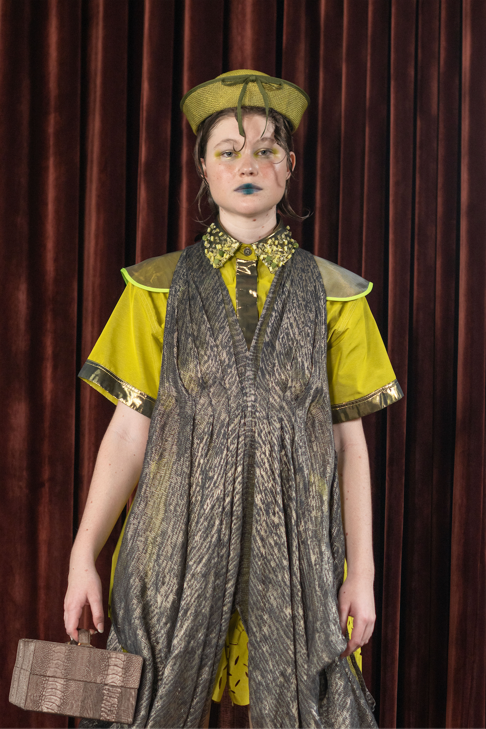 Buttons on a Sunflower Cropped Shirt