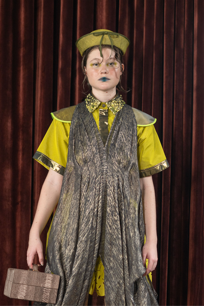 Buttons on a Sunflower Cropped Shirt