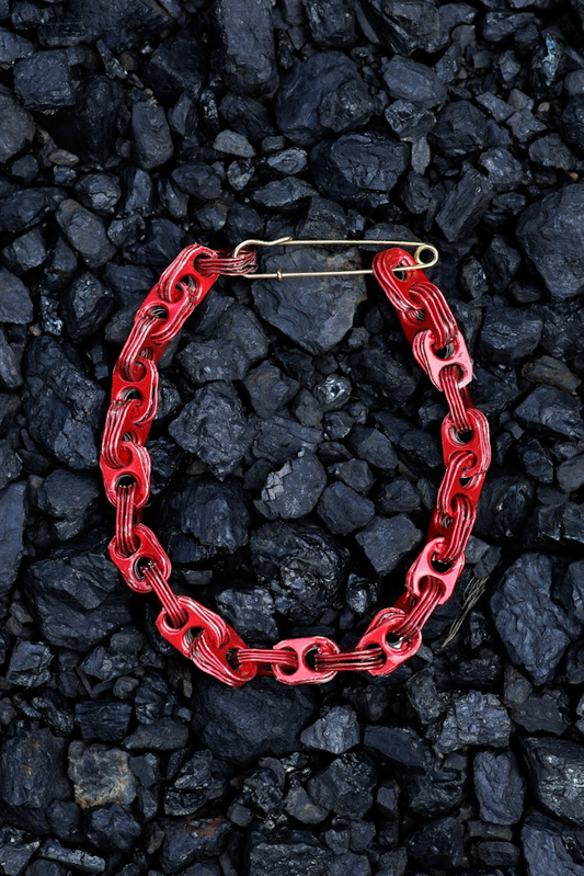 Red Single Chain Aluminium Can Tabs Choker