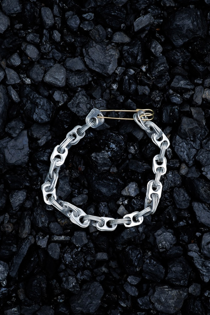 Silver Single Chain Aluminium Can Tabs Choker