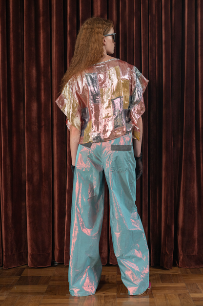 Unicorn Signature Pants in Silk Lamé