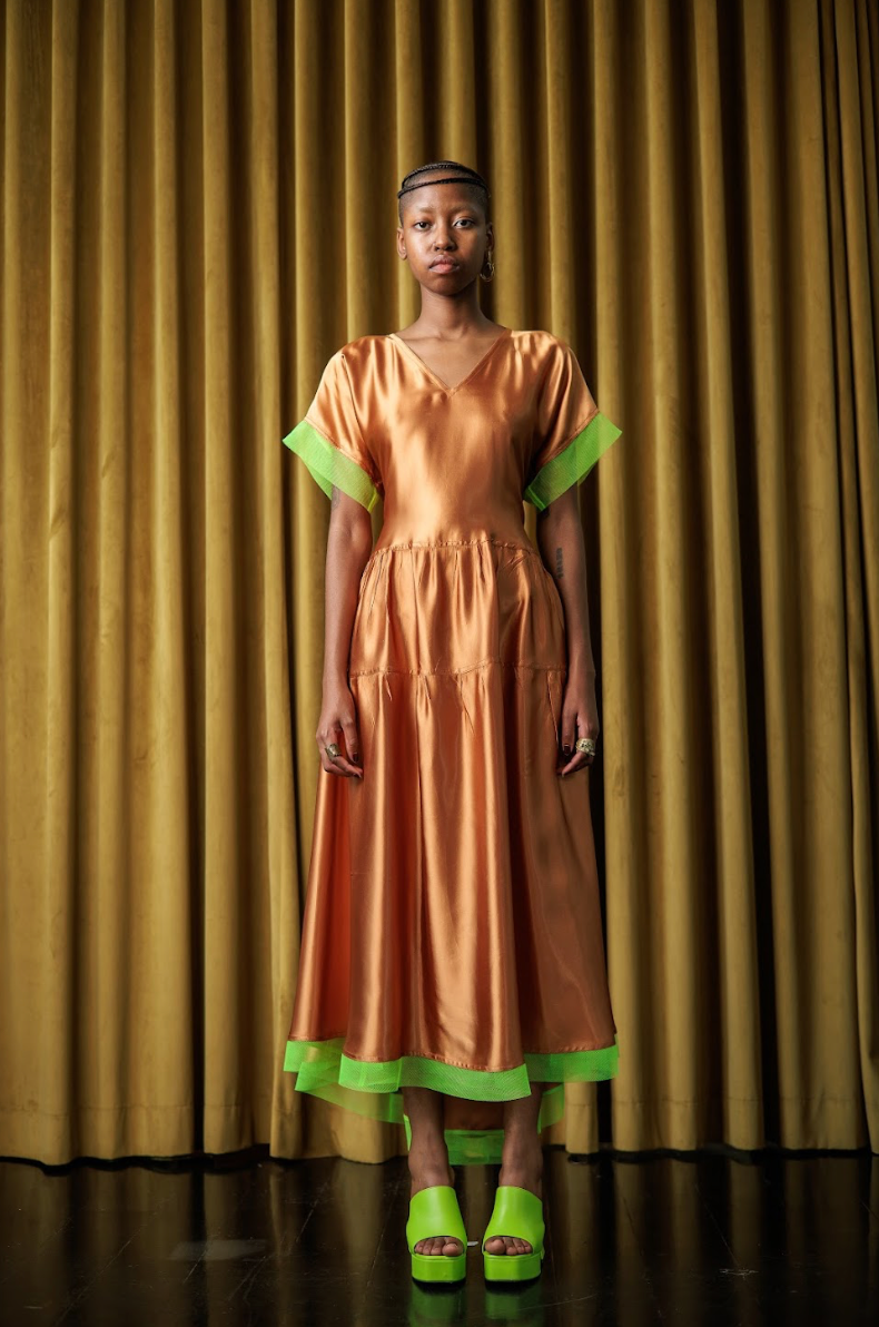 Viceroy Maxi Dress in Acetate Satin