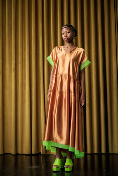 Viceroy Maxi Dress in Acetate Satin