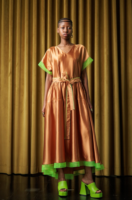 Viceroy Maxi Dress in Acetate Satin
