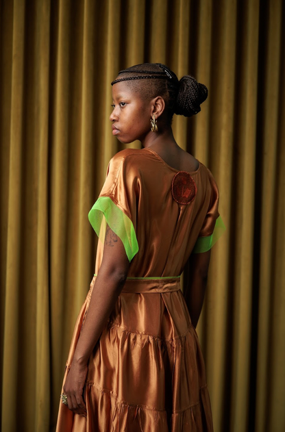 Viceroy Maxi Dress in Acetate Satin