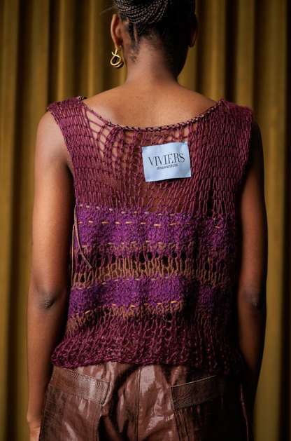 Violaceous Hand-Felted Top