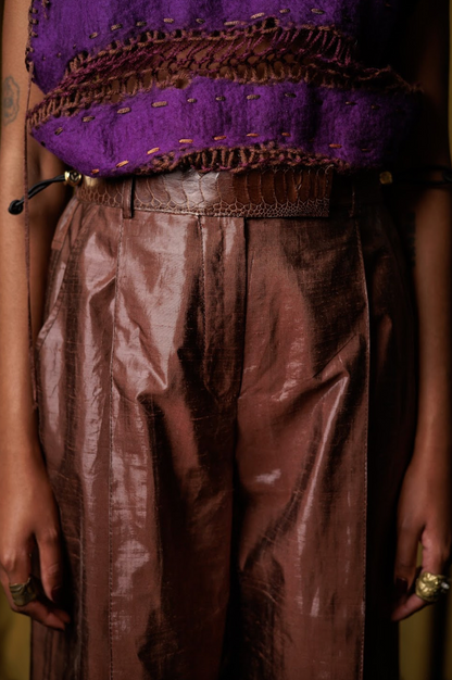 Maple Signature Pants in Silk Lamé