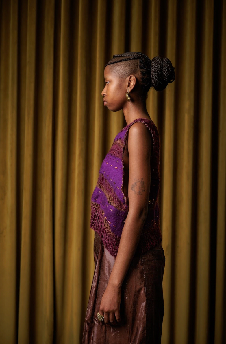 Violaceous Hand-Felted Top