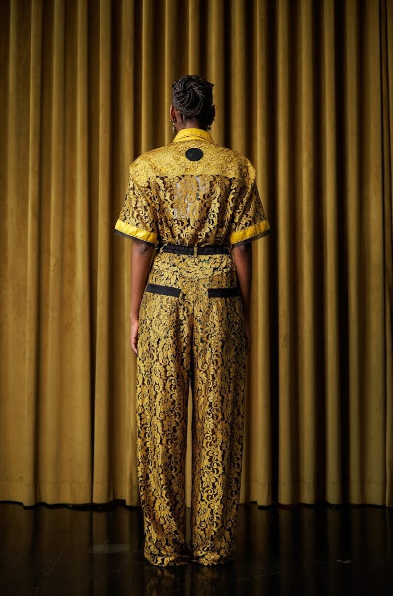Ochre Lace Signature Pants in Lace