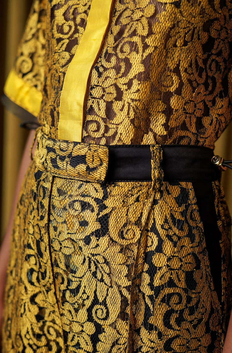 Ochre Lace Signature Pants in Lace