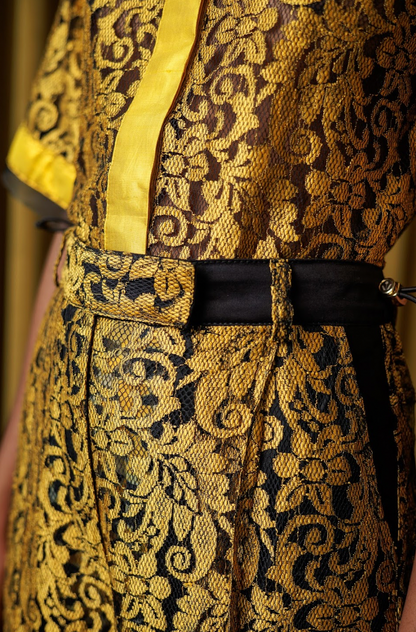 Ochre Lace Signature Pants in Lace