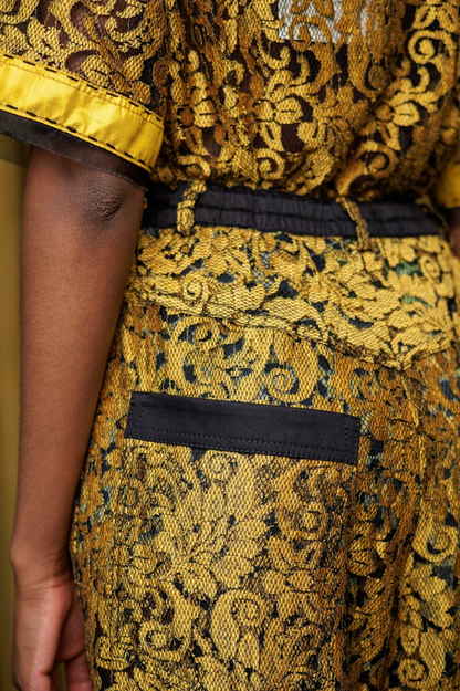 Ochre Lace Signature Pants in Lace