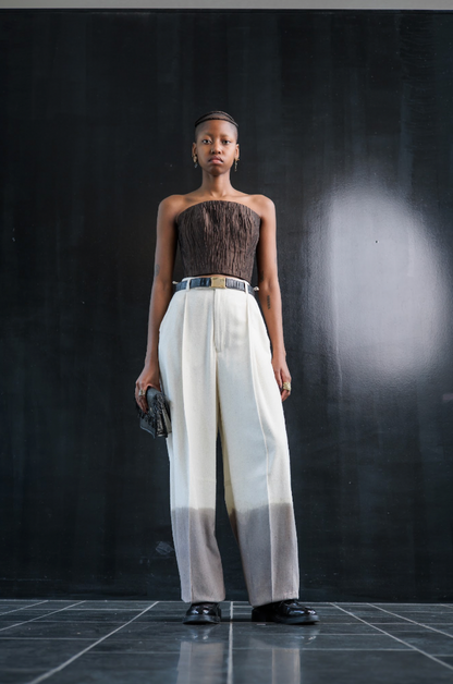 Botanical Dyed Raw Silk Signature Pants