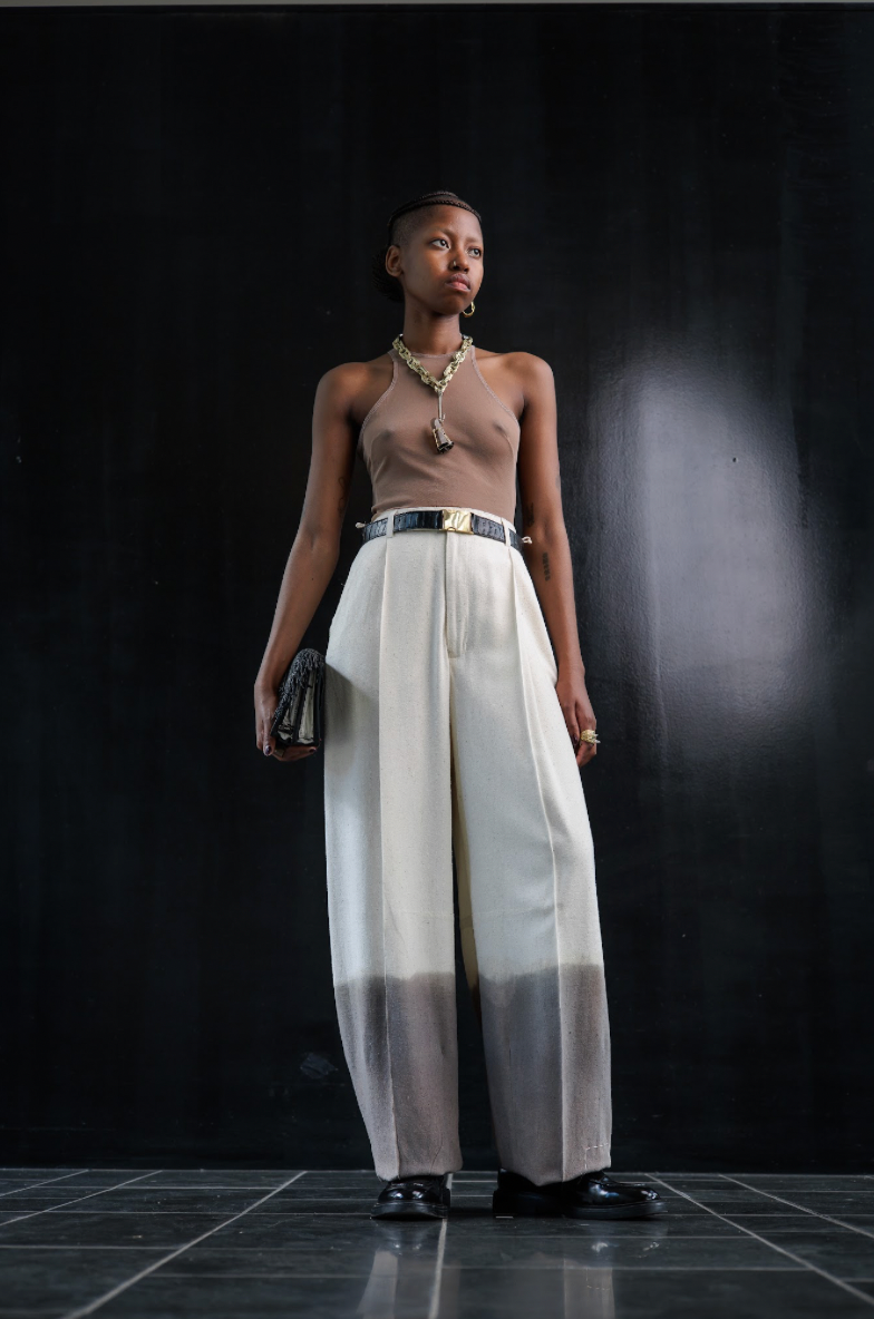 Botanical Dyed Raw Silk Signature Pants