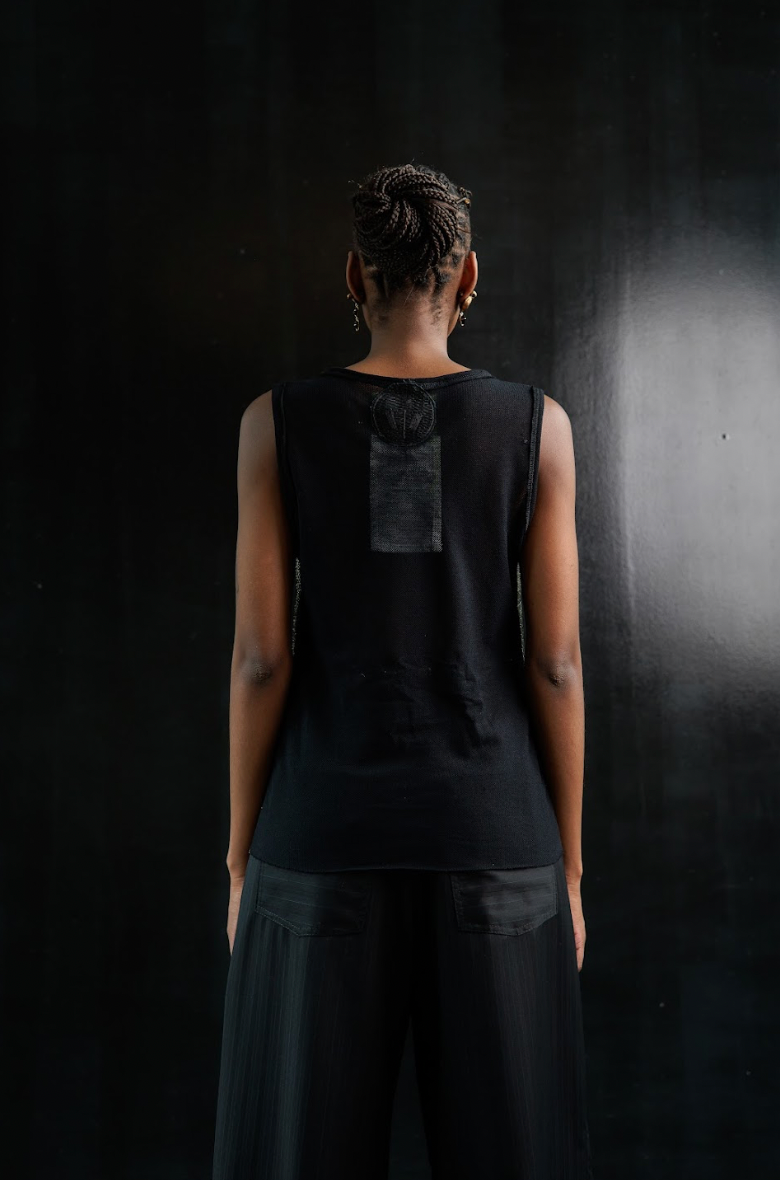 Black Pearl Boat Neck Stretch Top