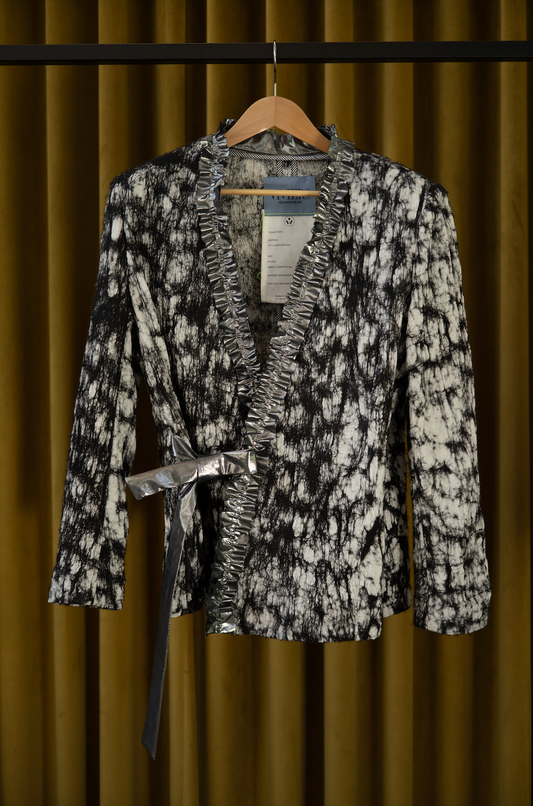 Rorschach Wrap Jacket in Merino Wool  Felted on Muslin