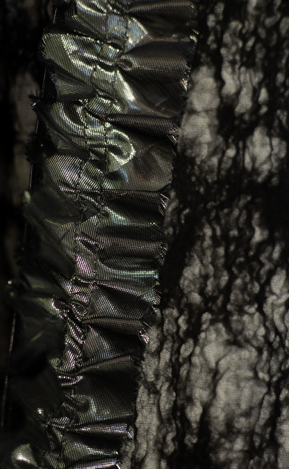 Rorschach Wrap Jacket in Merino Wool  Felted on Muslin