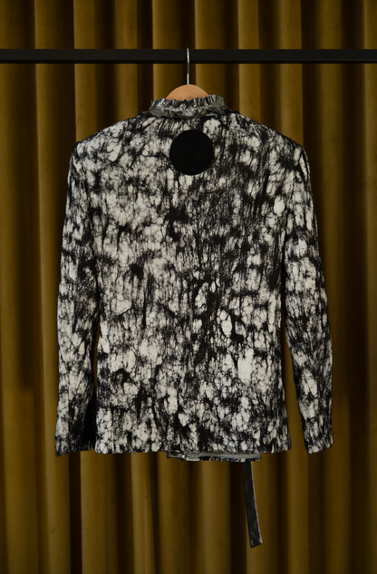 Rorschach Wrap Jacket in Merino Wool  Felted on Muslin