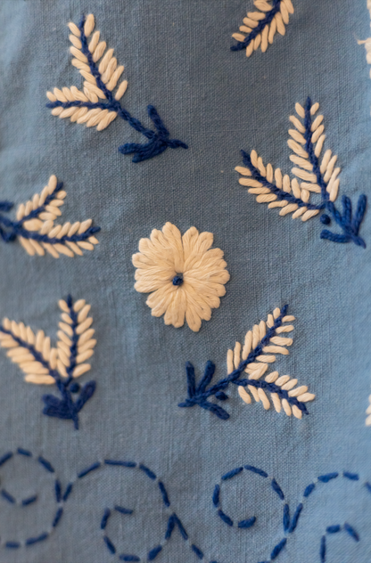 Mended Bloom Block Top in Embroidered Cotton