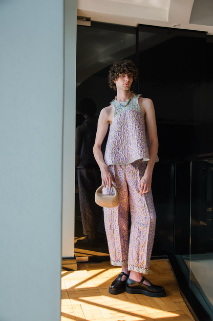 Reversible Endo-Exo Apple Top in Couture Floral Brocade