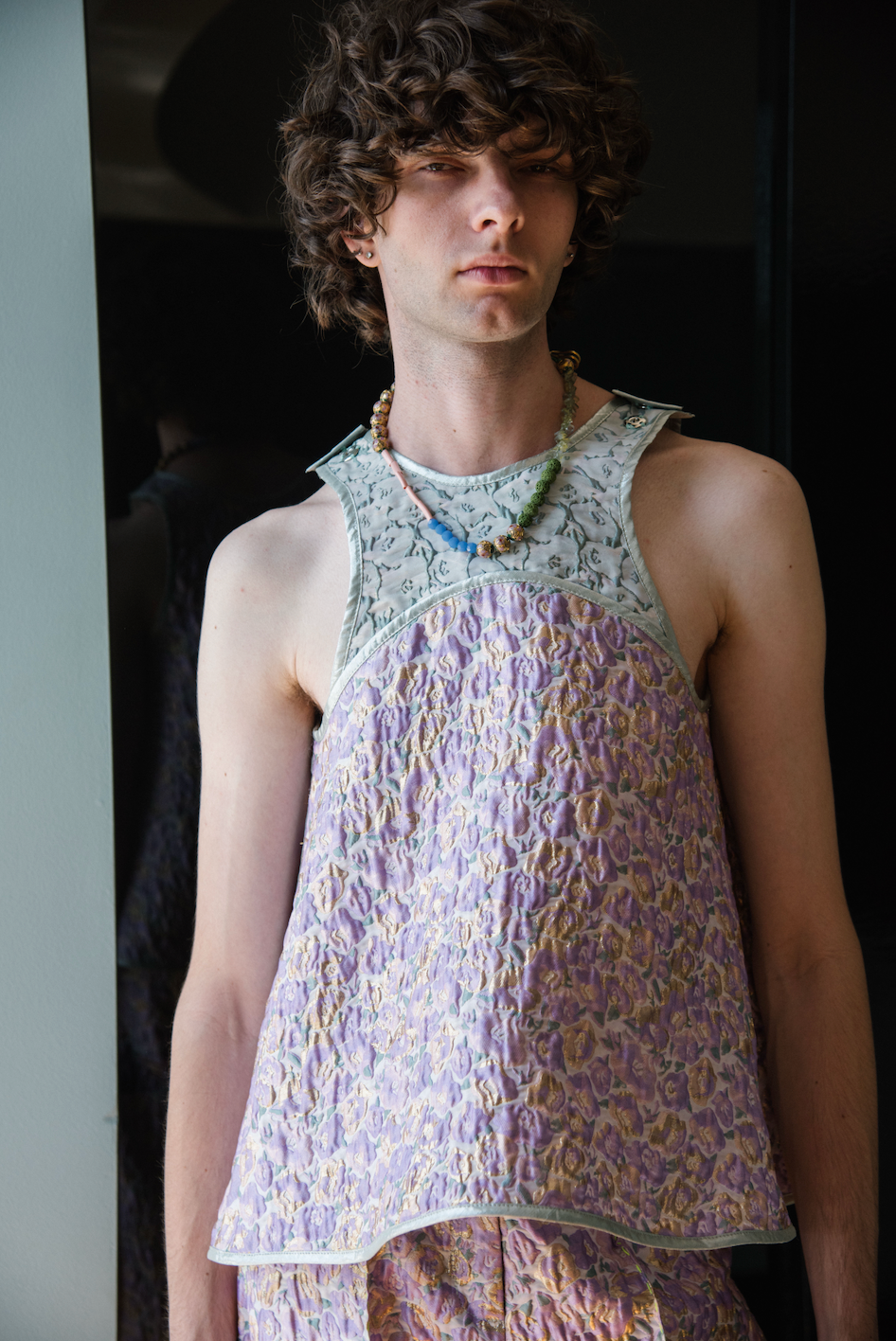 Reversible Endo-Exo Apple Top in Couture Floral Brocade