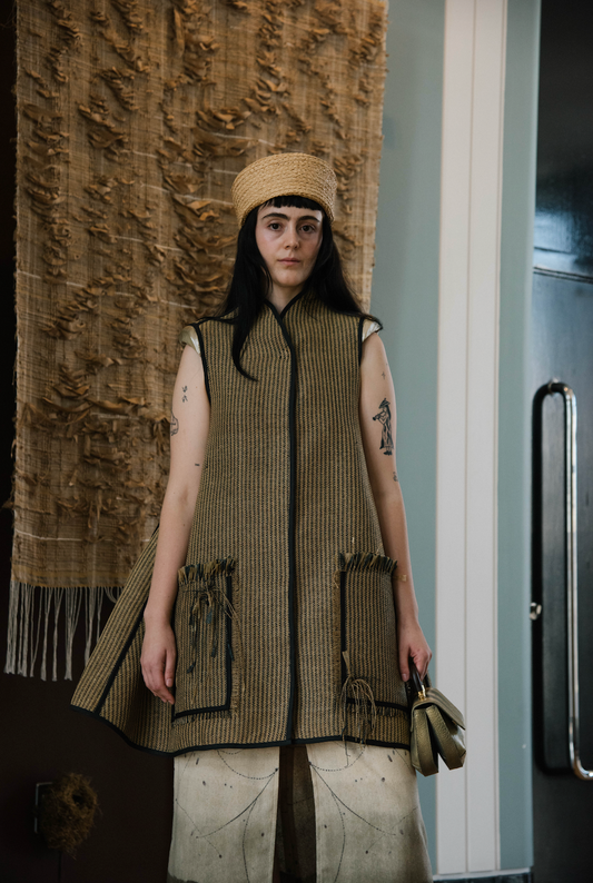 Raffia Sun Umbrella Dress