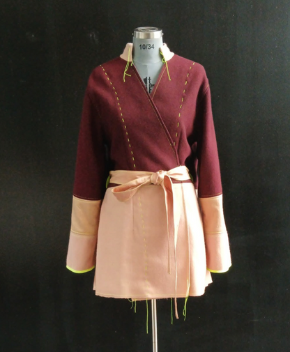 Burgundy Cashmere & Wool-Blend Coat