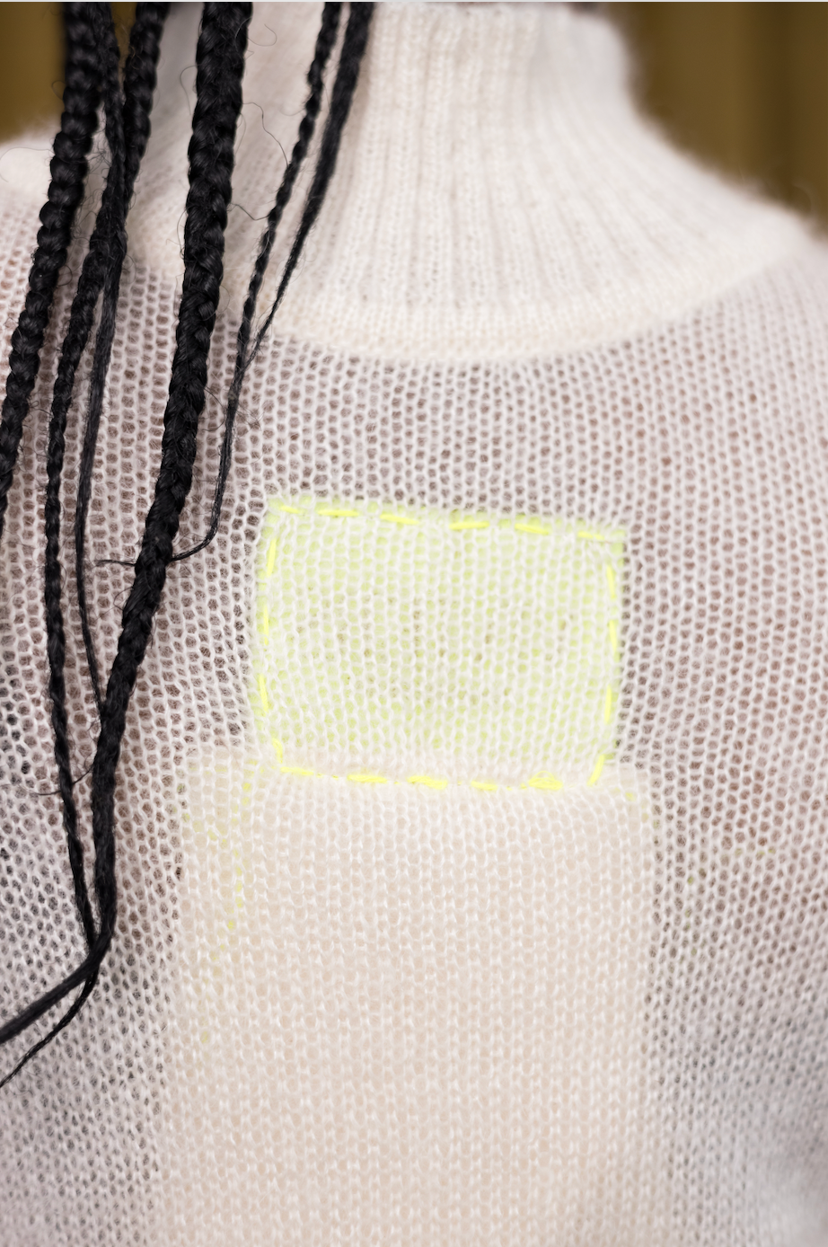 Opal Knitwear Racer Top in Wool Mohair