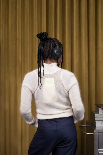 Opal Knitwear Racer Top in Wool Mohair
