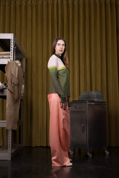 Aurora Flair Dyed Stretch Mesh Top