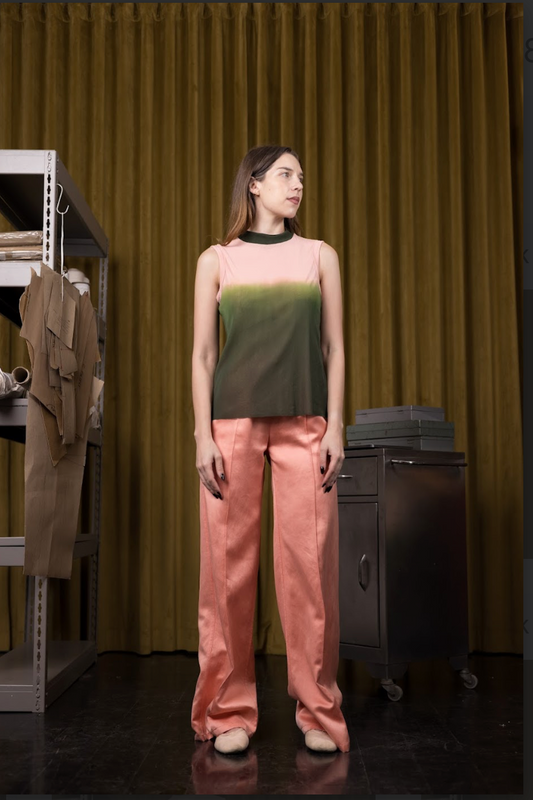 Aurora Flair Hand-Dyed Stretch Sleeveless Signature Top