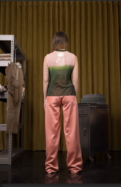 Aurora Flair Hand-Dyed Stretch Sleeveless Signature Top