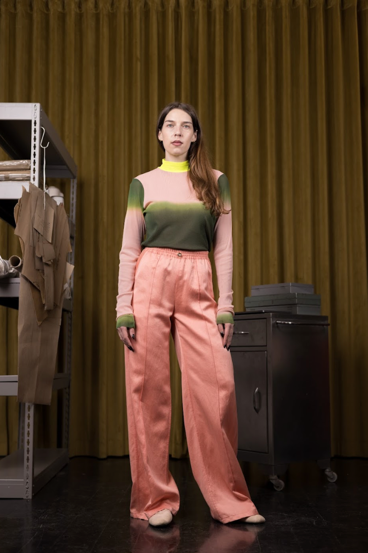Cypress Gradient Dyed Stretch Mesh Top