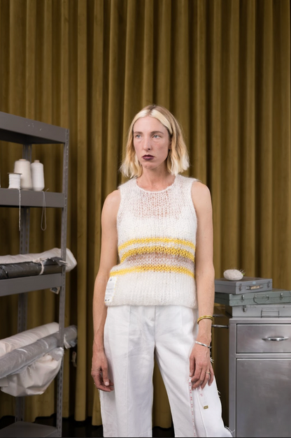 Thread Line Hand-Felted Knit Camisole