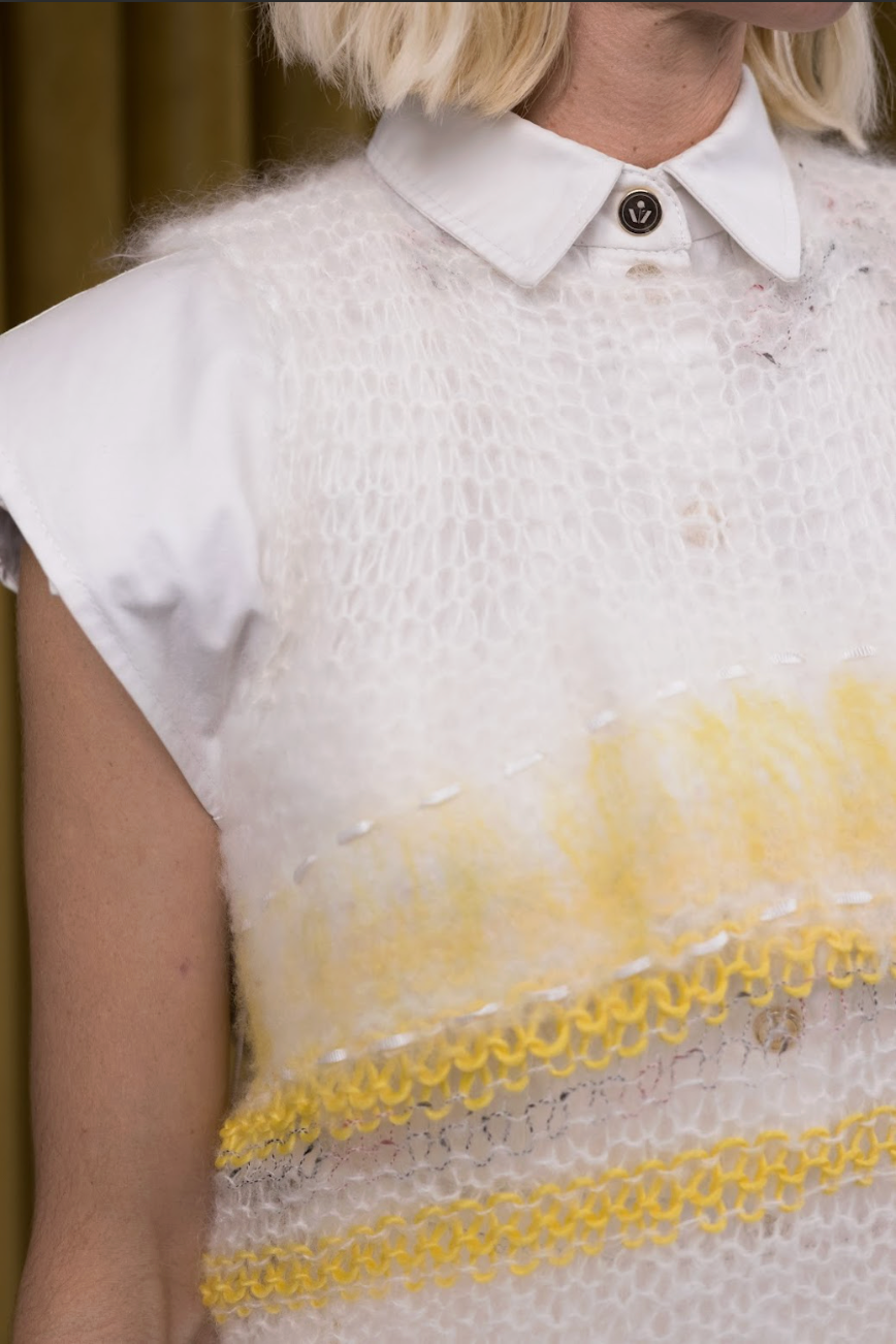 Thread Line Hand-Felted Knit Camisole