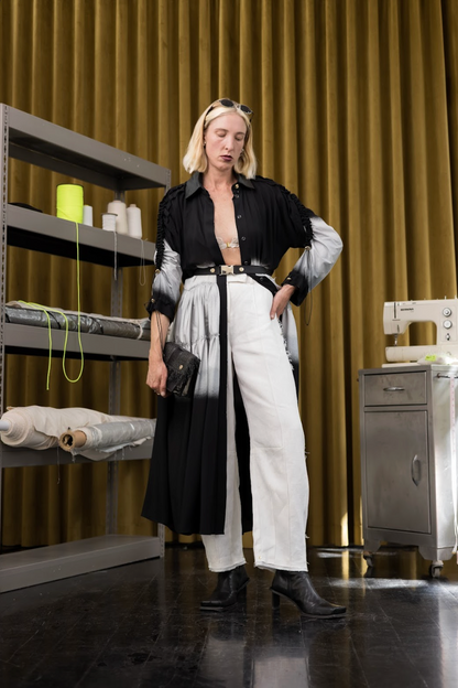 Crackle and Pop Utility Maxi Dress in Couture Viscose