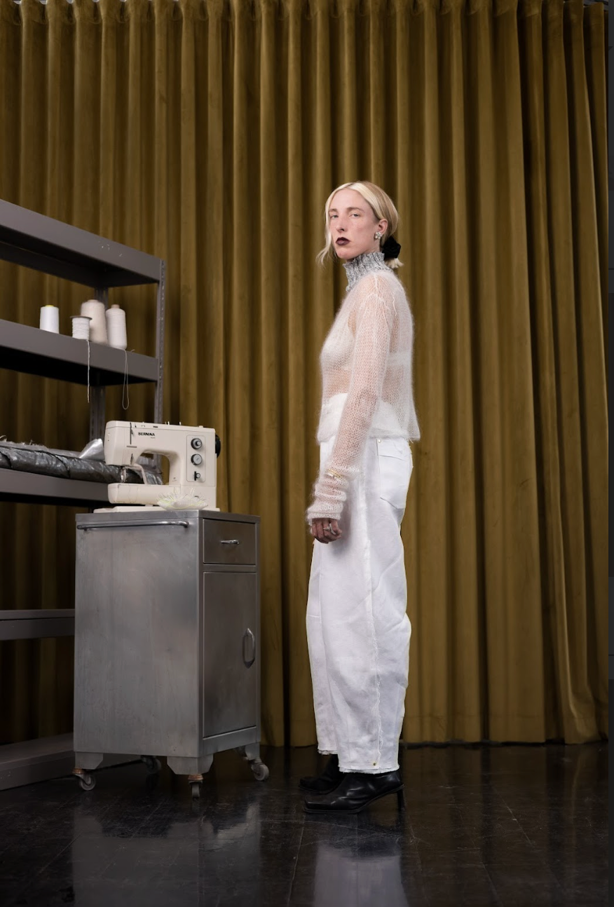 Clouds of Karoo Artisanal Silk Mohair Knitted Turtleneck Top