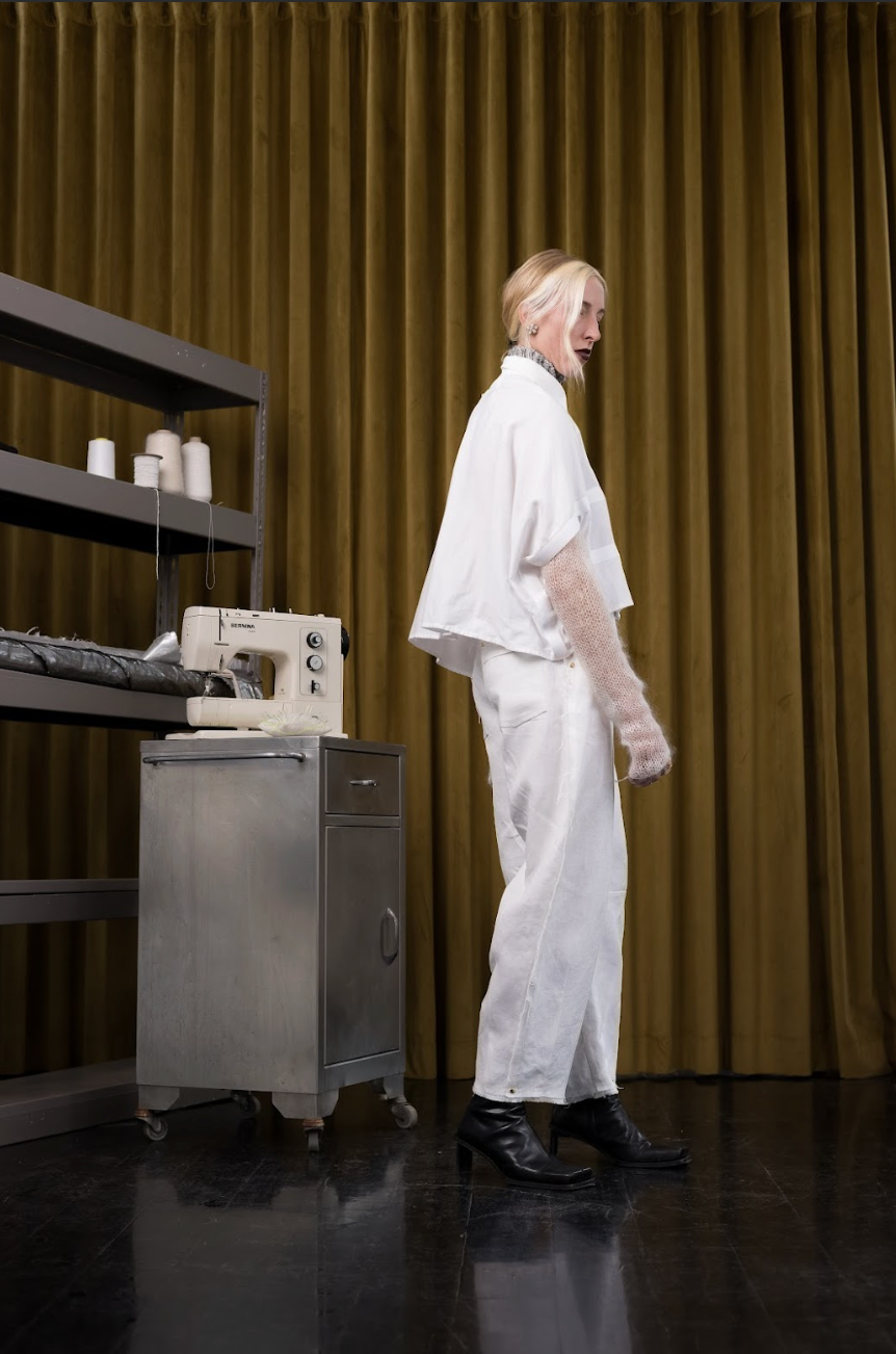 Rectilinear Cocoon Shirt in Egyptian Cotton
