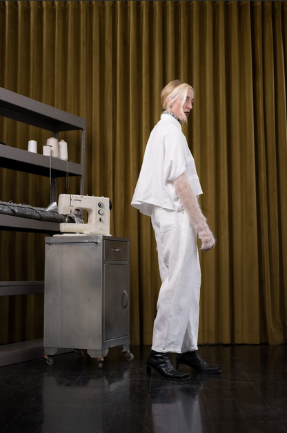 Rectilinear Cocoon Shirt in Egyptian Cotton