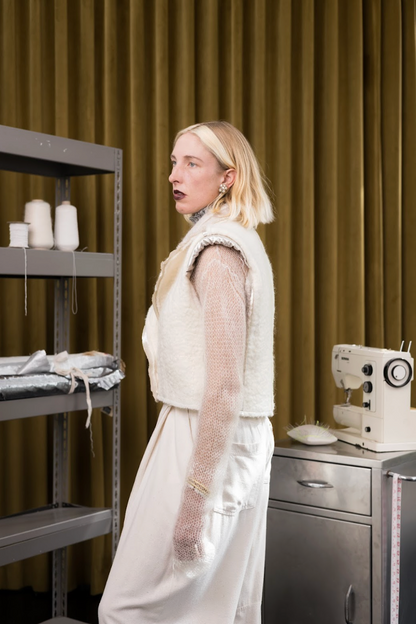 Latte Gilet in Boiled Wool