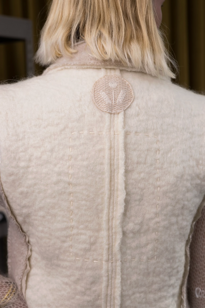 Latte Gilet in Boiled Wool
